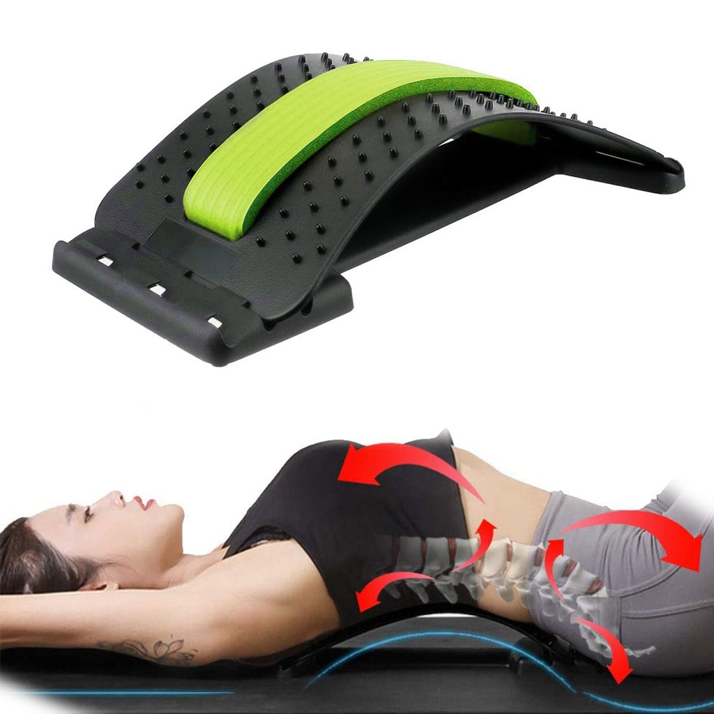 Yoga Twist Therapy Back Massager Stretcher Neck Stretch Tools Massage Cervical Pillow Lumbar Spine Support Corrector Pain Relief
